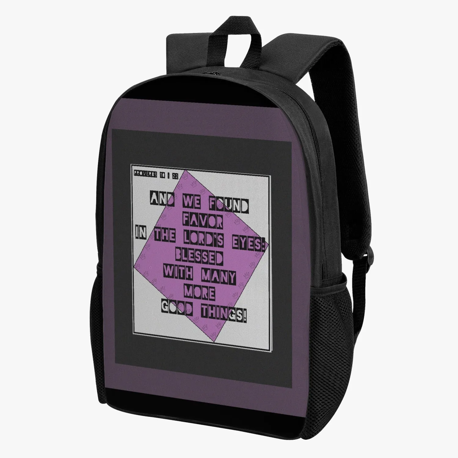 Youth's Proverbs 18:22 Retro Matching Backpack